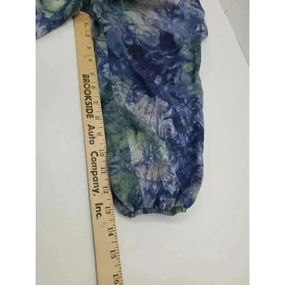 Cabi Woodstock Tye Dye Button Front Boho Flowy Top 3/4 Sleeve Women's Size Med - Picture 6 of 8